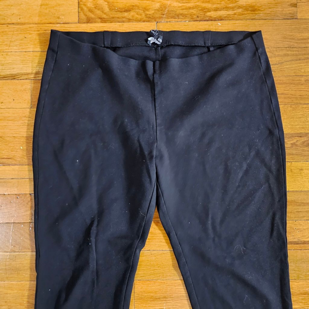 Eileen Fisher Petite Black Ponte Pants Large - Picture 2 of 8